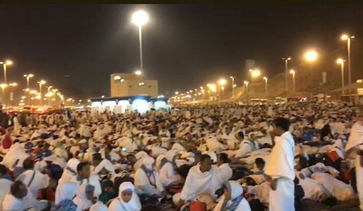 Seorang Jamaah Haji Asal Kecamatan Tembilahan di Muzdalifah